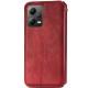 Кожаный чехол книжка GETMAN Cubic (PU) для Xiaomi Poco X5 5G / Redmi Note 12 5G