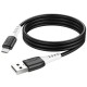 Дата кабель Hoco X82 Silicone USB to MicroUSB (1m) Black