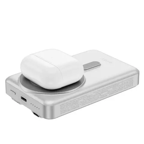 Портативний ЗП Power Bank WIWU Wi-P056 22.5W+PD20W з БЗП+iWatch with cable 10000 mAh Silver