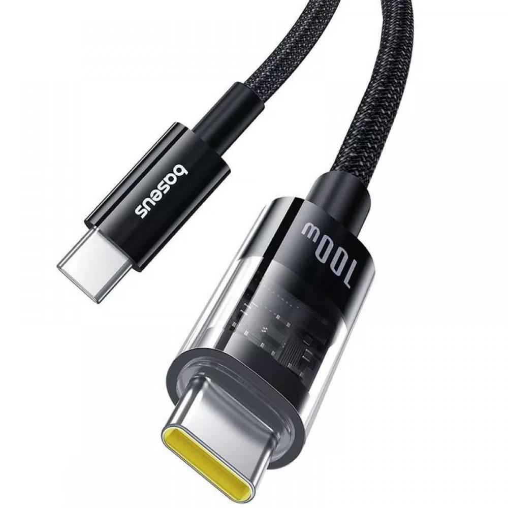 Дата кабель Baseus Gem Fast Charging Type-C to Type-C 100W (2m) (P10373000111-01) Cluster Black