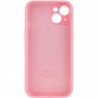 Чохол Silicone Case Full Camera Protective (AA) для Apple iPhone 14 (6.1") Рожевий / Light pink / PVH