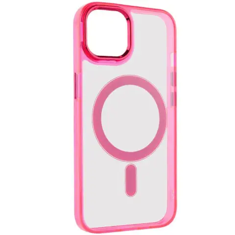 Чохол TPU Iris with MagSafe для Apple iPhone 15 (6.1") Малиновий