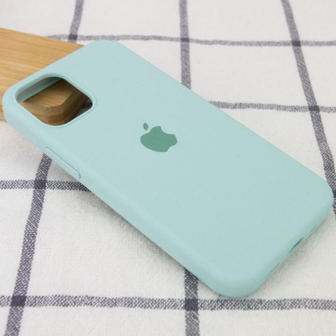Чохол Silicone Case Full Protective (AA) для Apple iPhone 12 Pro / 12 (6.1") Бірюзовий / Beryl