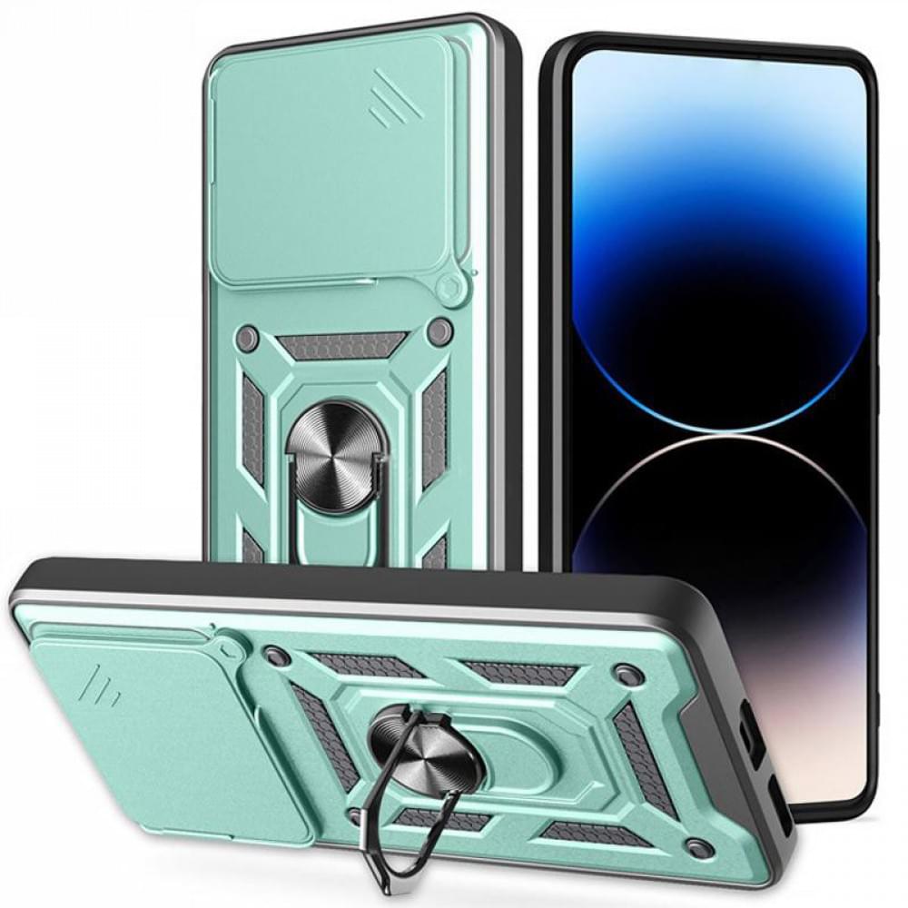 Чохол Ummi Camshield Serge Ring для Xiaomi Poco F7 Зелений