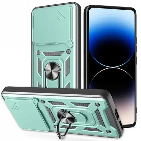 Чохол Ummi Camshield Serge Ring для Xiaomi Poco F7 Зелений