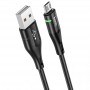 Дата кабель Hoco U93 "Shadow" MicroUSB (1.2 m) Чорний