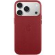 Чохол шкіряний Leather Case (AA) with MagSafe and Animation для Apple iPhone 17 Pro Max (6.9") Crimson