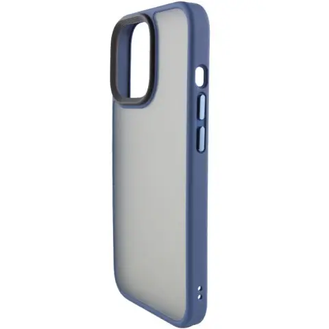 TPU+PC чохол Metal Buttons для Apple iPhone 15 (6.1") Синій