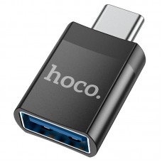 Перехідник Hoco UA17 Type-C Male to USB Female USB3.0 Чорний