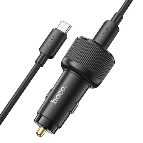 АЗП Hoco NZ17 High Power 45W (1USB-A/2C) + кабель Type-C to Type-C Black