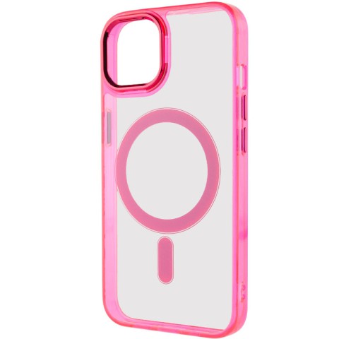 Чохол TPU Iris with MagSafe для Apple iPhone 15 (6.1") Малиновий