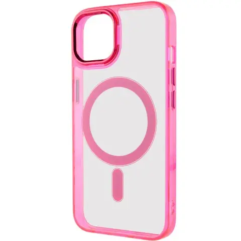 Чохол TPU Iris with MagSafe для Apple iPhone 15 (6.1") Малиновий