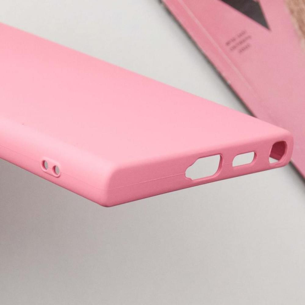 Чохол TPU GETMAN Liquid Silk Full Camera для Samsung Galaxy S24 Ultra Рожевий / Pink