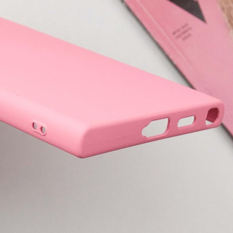Чохол TPU GETMAN Liquid Silk Full Camera для Samsung Galaxy S24 Ultra Рожевий / Pink