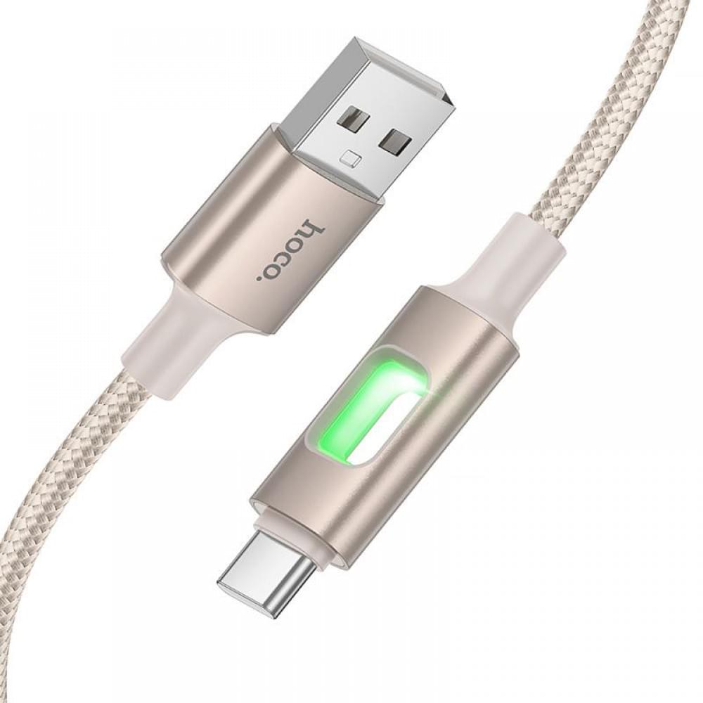 Дата кабель Hoco U144 New USB to Type-C 3A (1.2m) Gold