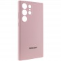 Чохол Silicone Cover Lakshmi Full Camera (AAA) with Logo для Samsung Galaxy S24 Ultra Рожевий / Pink Sand