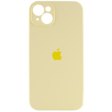 Чохол Silicone Case Full Camera Protective (AA) для Apple iPhone 14 (6.1") Жовтий / Mellow Yellow