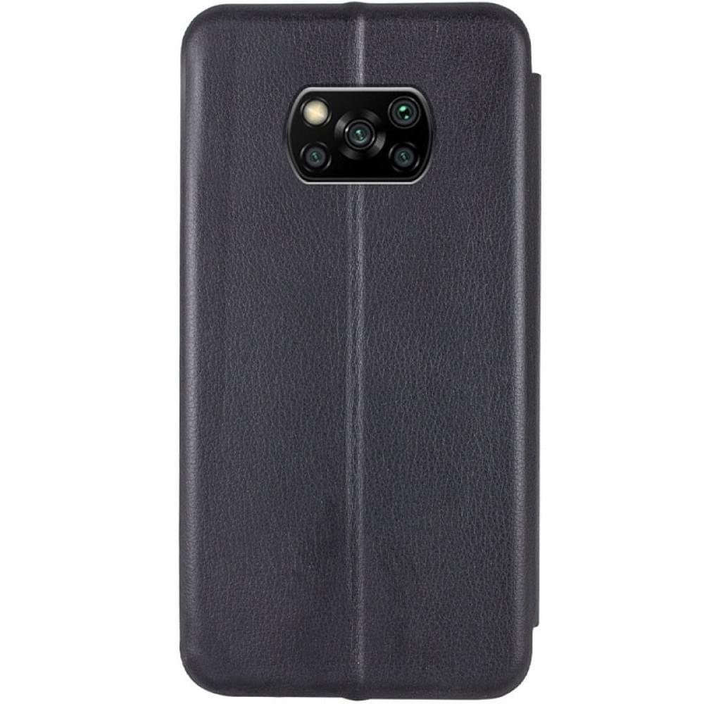 Шкіряний чохол-книжка Classy для Xiaomi Poco X3 NFC / Poco X3 Pro Темно-синій