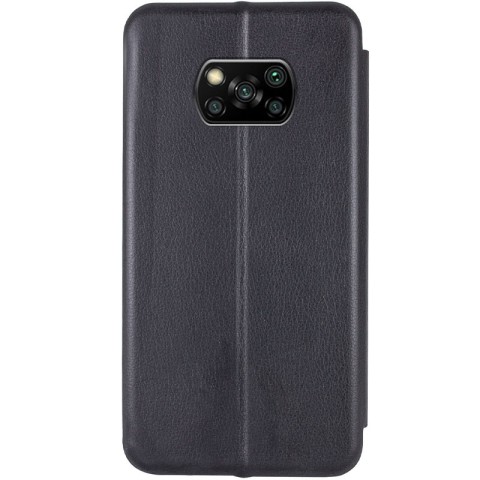 Шкіряний чохол-книжка Classy для Xiaomi Poco X3 NFC / Poco X3 Pro Темно-синій