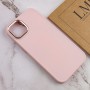 TPU чохол Bonbon Metal Style для Apple iPhone 13 (6.1") Рожевий / Light pink