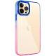 Чохол TPU+PC Fresh sip series для Apple iPhone 12 Pro Max (6.7") Рожевий / Синій
