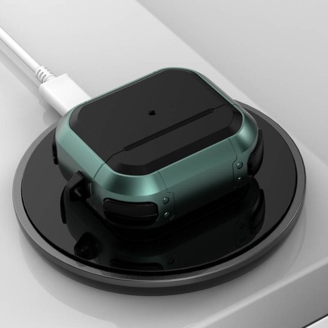 Футляр протиударний Black ed. для навушників Airpods 4 Apple Green