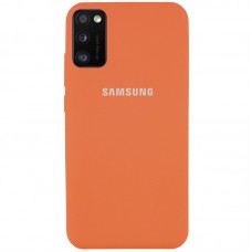 Чохол Silicone Cover Full Protective (AA) для Samsung Galaxy A41 Помаранчевий / Apricot