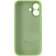 Чохол Silicone Case Full Camera Protective (AA) для Apple iPhone 16 (6.1") М'ятний / Mint