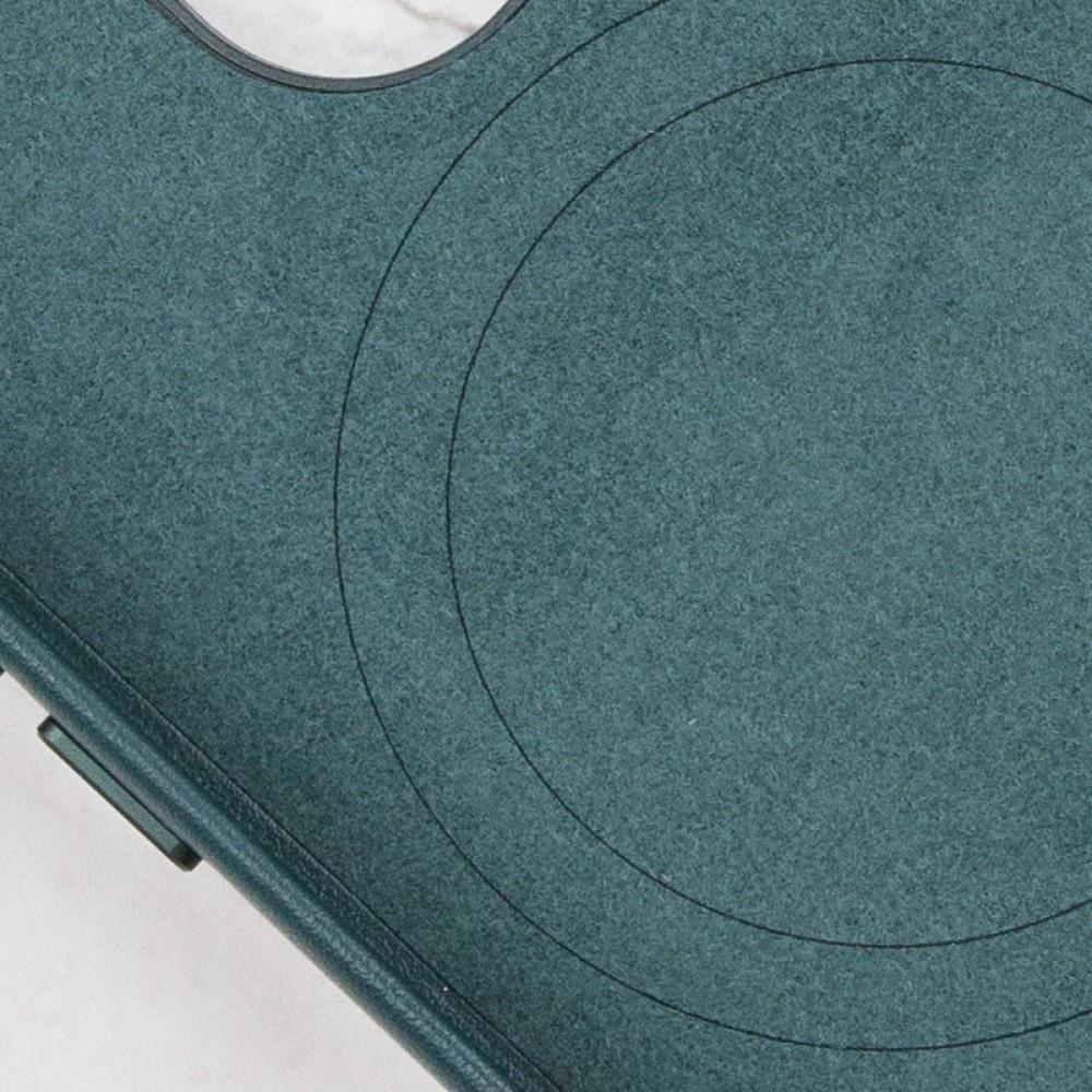 Шкіряний чохол Leather Case (AAA) with MagSafe and Animation для Apple iPhone 14 (6.1") Forest Green