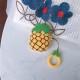 Силіконовий футляр Smile Fruits series для навушників AirPods 1/2 + кільце Pineapple