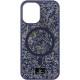 TPU чохол Bling World Rock Diamond with MagSafe для Apple iPhone 16 (6.1") Navy Blue