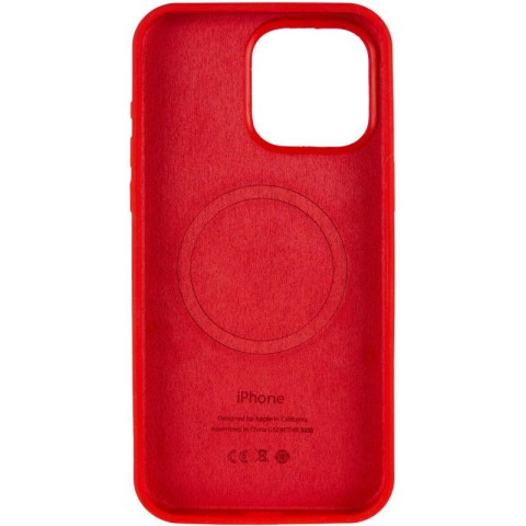 Чохол Silicone Case Full Protective (AA) V2 with MagSafe для Apple iPhone 15 (6.1") Червоний / Red