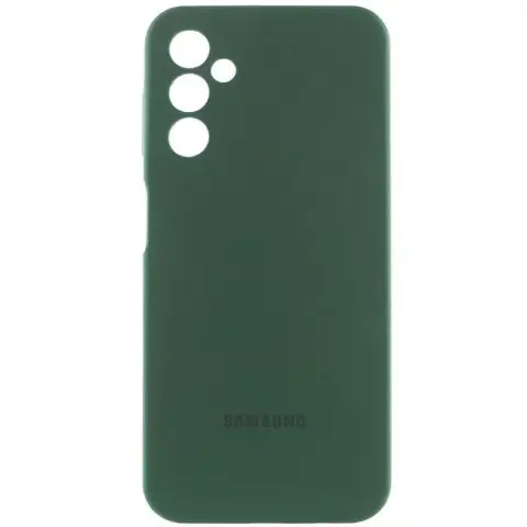 Чохол Silicone Cover Lakshmi Full Camera (AA) with logo для Samsung Galaxy A15 4G/5G / M15 5G Зелений / Dark green