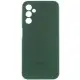 Чохол Silicone Cover Lakshmi Full Camera (AA) with logo для Samsung Galaxy A15 4G/5G / M15 5G Зелений / Dark green