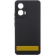 Чохол Silicone Cover Lakshmi Full Camera (AAA) для Motorola Moto G75 5G Чорний / Black