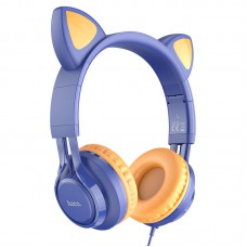 Накладні навушники Hoco W36 Cat ear Midnight Blue