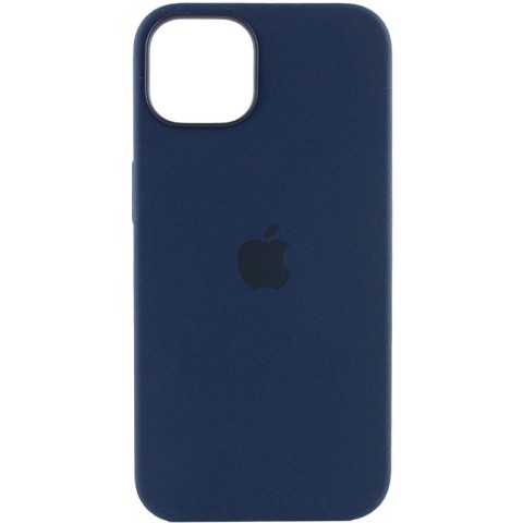 Чохол Silicone case (AAA) with Magsafe and Animation для Apple iPhone 13 (6.1") Синій / Abyss Blue