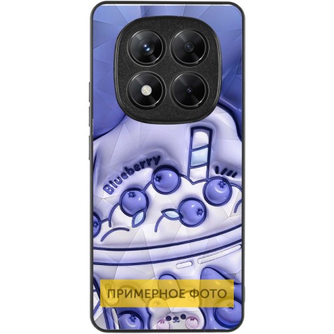 TPU+PC чохол Prisma Fluffie для Xiaomi Redmi Note 14 4G (Int. version) Blueberry