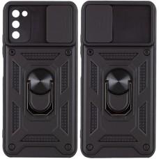 Ударостійкий чохол Camshield Serge Ring для Samsung Galaxy A03s Чорний
