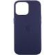 Шкіряний чохол Leather Case (AAA) with MagSafe and Animation для Apple iPhone 14 (6.1") Ink