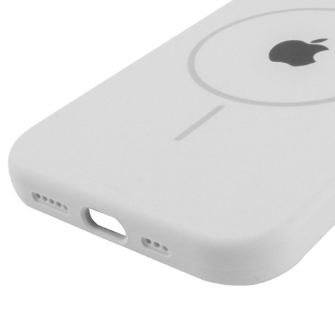 Чохол Silicone Case Full Protective (AA) with MagSafe для Apple iPhone 15 (6.1") Білий / White