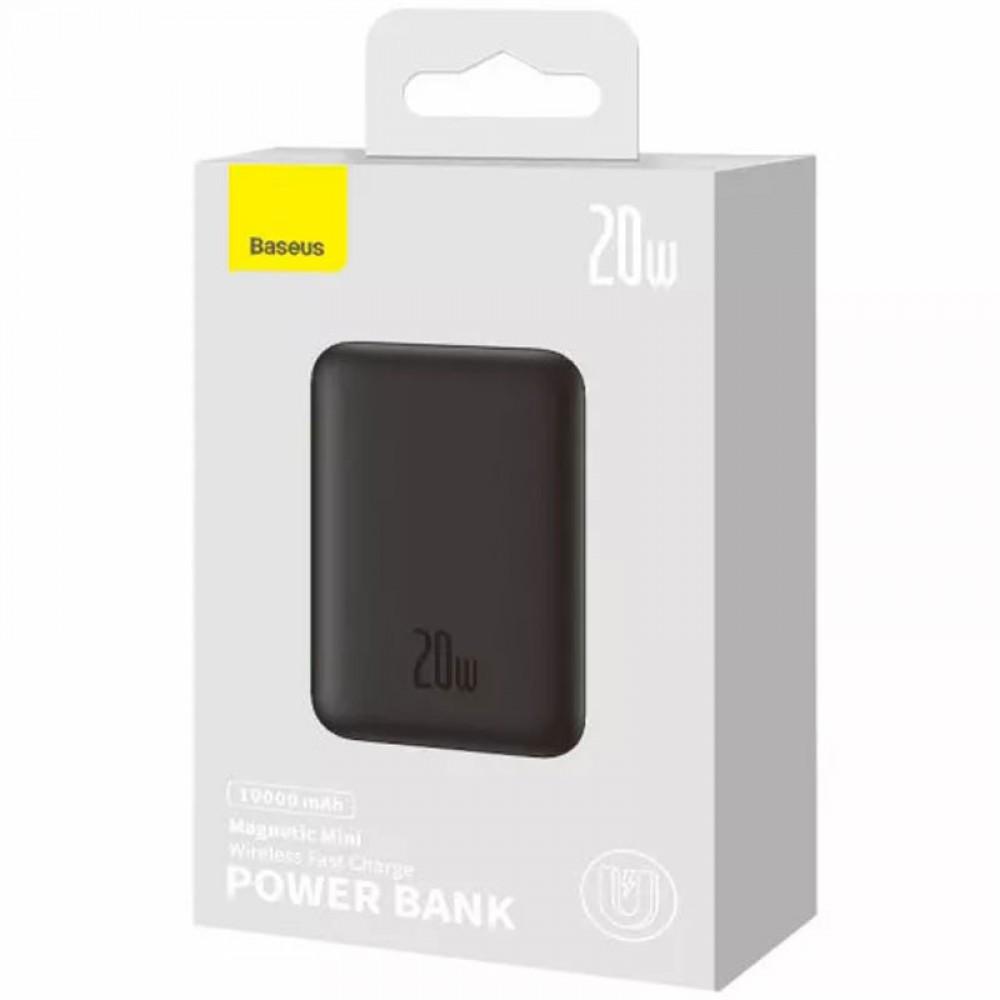 Портативний ЗП Power Bank Baseus Magnetic Mini 20W c БЗП 10000 mAh (PPCX070001) Black