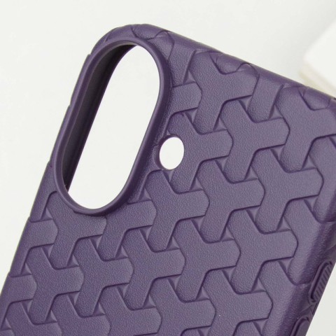 Чохол TPU Weaving для Apple iPhone 16 (6.1") Purple