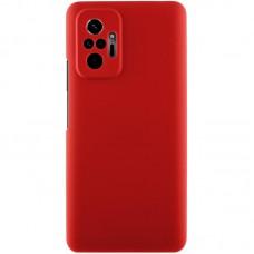 Чохол TPU GETMAN Liquid Silk Full Camera для Xiaomi Redmi Note 10 Pro / 10 Pro Max Червоний / Dark Red
