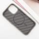 Чохол TPU+PC Carbon with MagSafe для Apple iPhone 16 (6.1") Grey