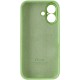 Чохол Silicone Case Full Camera Protective (AA) для Apple iPhone 16 (6.1") М'ятний / Mint