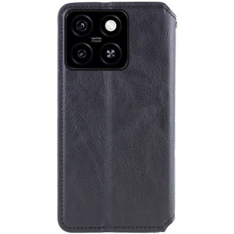 Шкіряний чохол-книжка GETMAN Cubic (PU) для Motorola Moto G75 5G Чорний