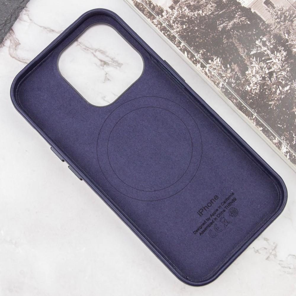 Кожаный чехол Leather Case (AAA) with MagSafe and Animation для Apple iPhone 14 Pro (6.1")