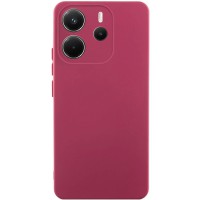 Чохол Silicone Cover Lakshmi Full Camera (AA) для Xiaomi Redmi Note 14 4G (Int. version) Бордовий / Marsala