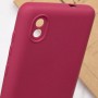 Чохол Silicone Cover My Color Full Camera (A) для ZTE Blade A3 (2020) Бордовий / Marsala